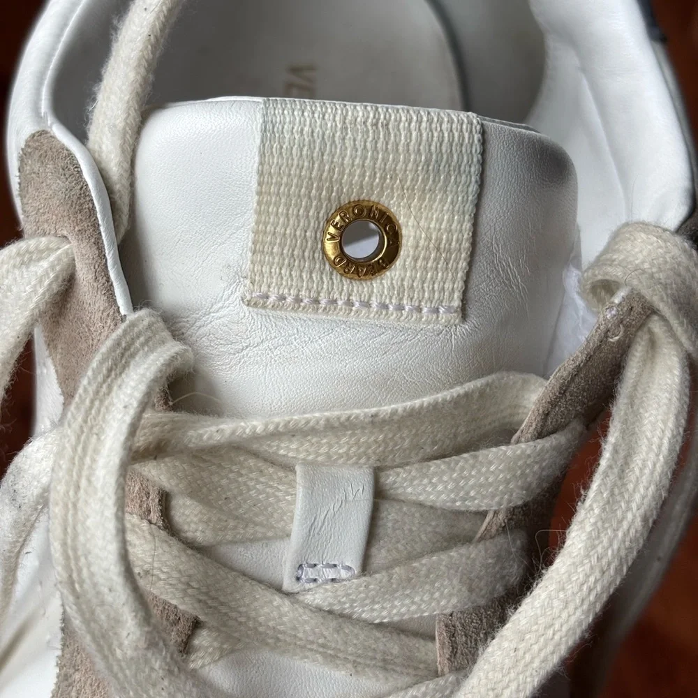 Veronica Beard Lennox Sneakers White Dusk Blue Women’s Size 11 M - Picture 4 of 15